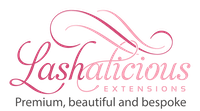 Lashalicious with strapline logo transparent